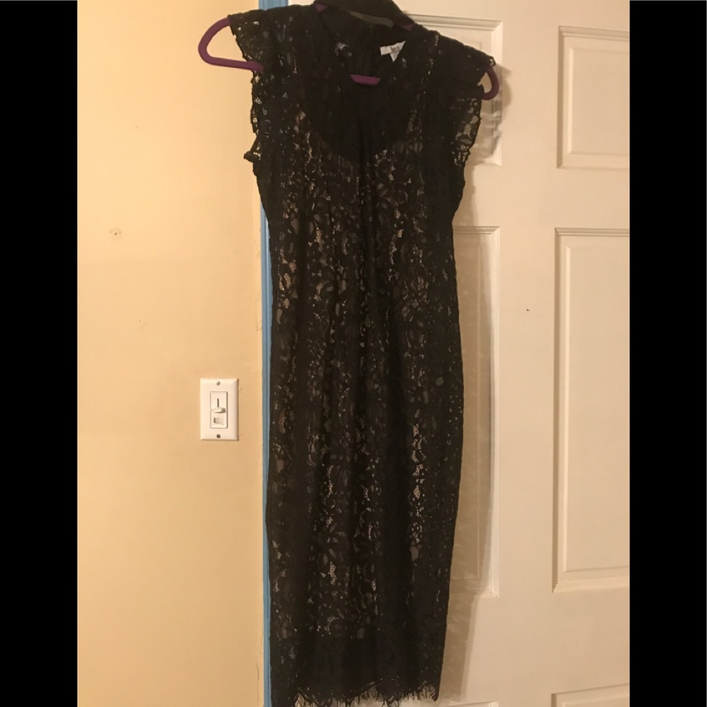 Black lace dress